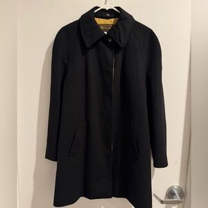 Loro Piana Coat Jacket 100% Cashmere Storm System Black Size 44 IT Size 8 US